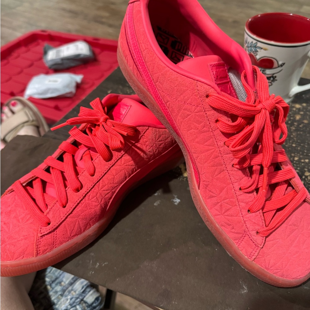 Puma Women's Bright Red Sneakers